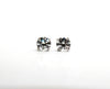 Four Prong Round Brilliant Diamond Stud Earrings In 14K White Gold (2 Ct. tw.)