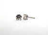 Four Prong Round Brilliant Diamond Stud Earrings In 14K White Gold (2 Ct. tw.)