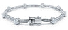 Diamond Station  Bracelet in 14k White Gold (3.80 ct. tw.)