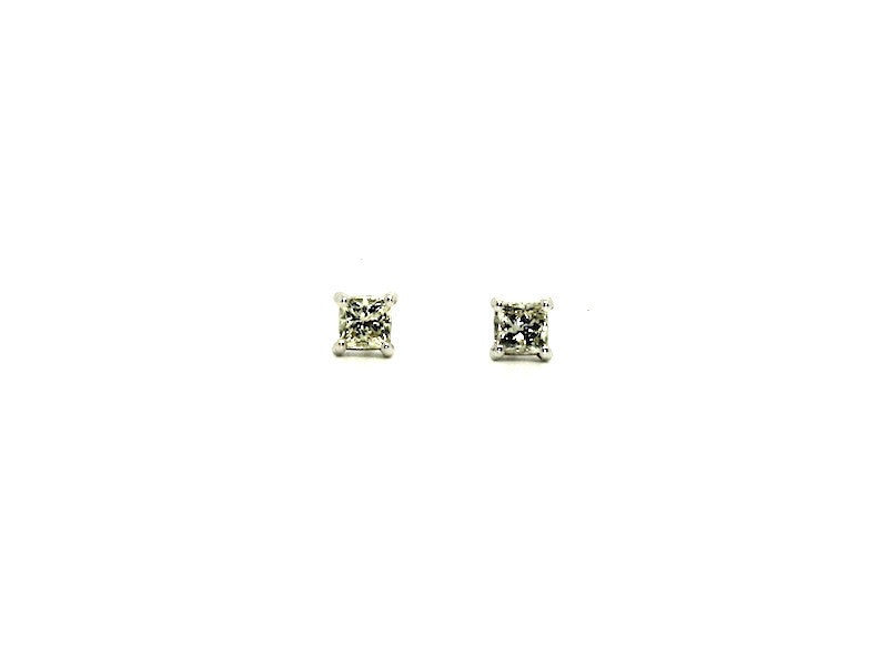 Princess-cut Diamond Stud Earring Ad No. 1052