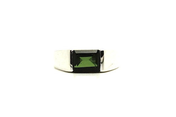 Tourmoline Unisex Flat Ring