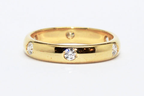 STARLIGHT DIAMOND YELLOW GOLD BAND AD NO.1610