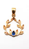 Blue Sapphire And Diamond Garland Pendant AD No. 0949